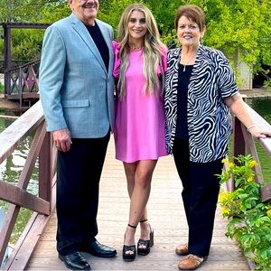 Pom Pom shoulder dress